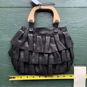 Never worn Cammiehill Black Leather Handbag